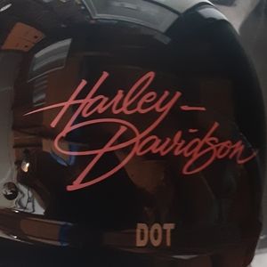 Women's Large Harley Davidson half helmet